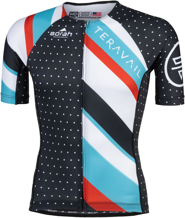 Teravail Waypoint Men's Jersey - Black, White, Blue, Red, Large 