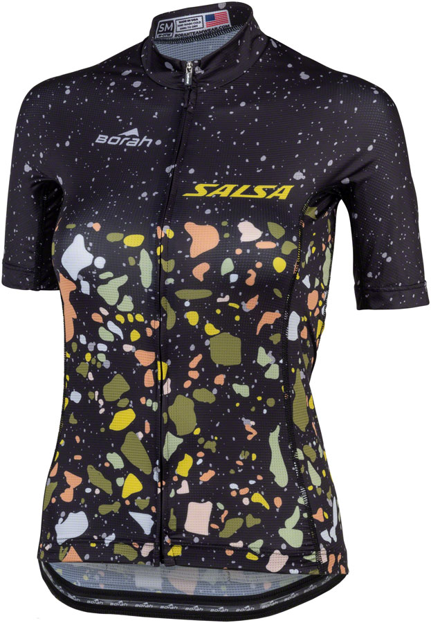 Salsa Women's Terrazzo Aero Jersey - 2X-Large, Black 