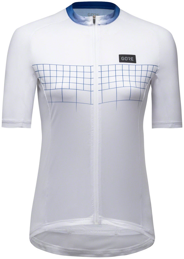 Gorewear Grid Fade Jersey 2.0 - White/Blue, Women's, Large 