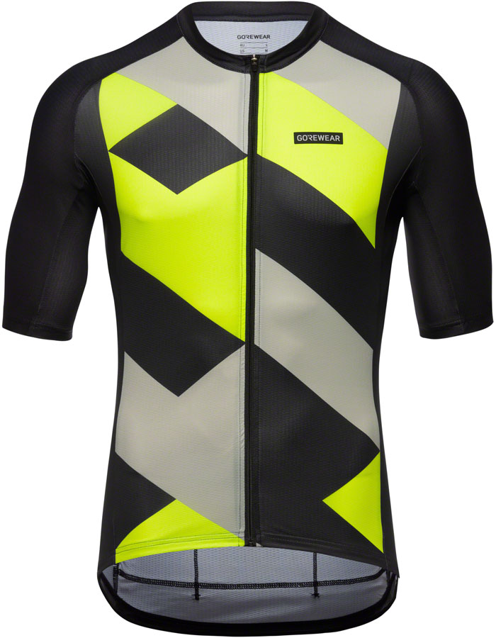 Gorewear Spirit Signal Jersey - Black/Yellow, Men's, 2X-Large
