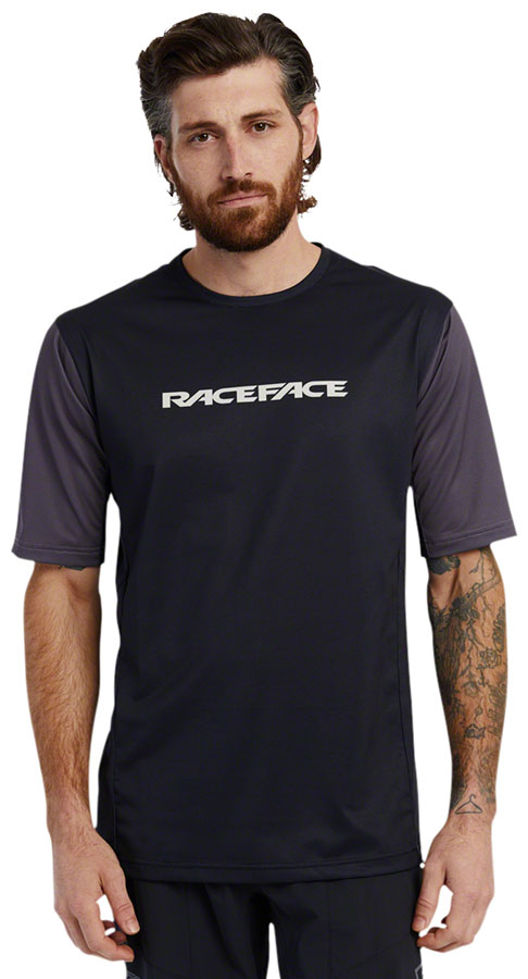 RaceFace Indy Jersey - Short Sleeve, Men's, Charcoal, Small 