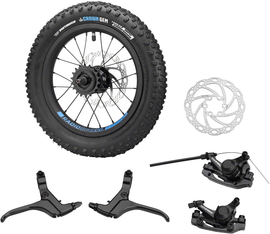 Radio Zuma 14" Rear Wheel and Disc Brake Upgrade Kit 