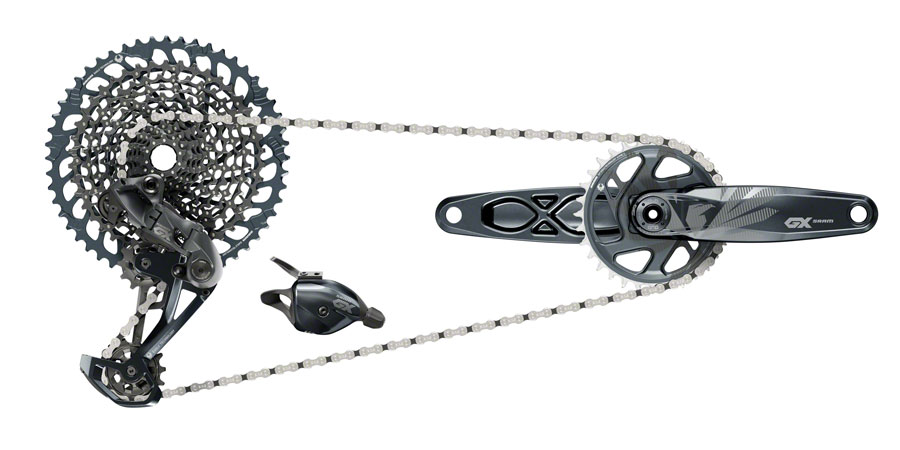 SRAM GX Eagle Groupset - 170mm Crankset, 32t, DUB, Trigger Shifter, Rear Derailleur, 12-Speed 10-52t Cassette and 12-Speed Chain






