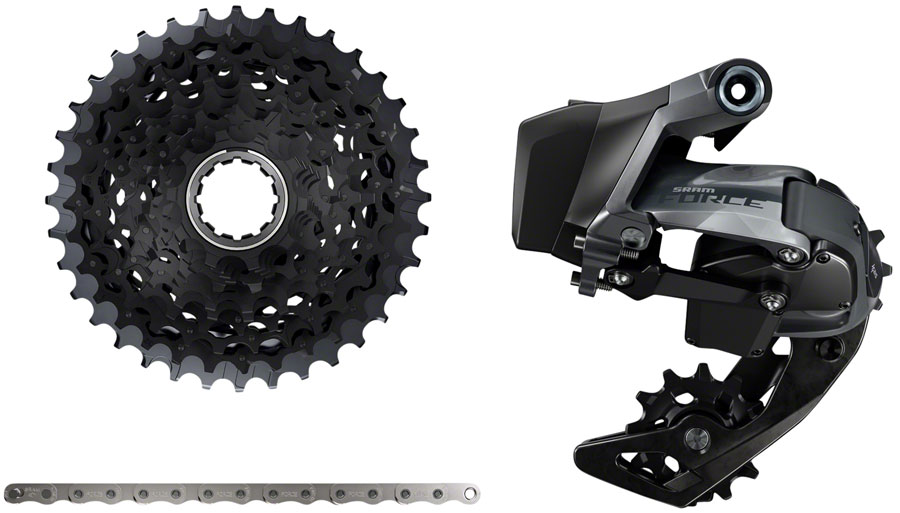 Force eTap AXS Wide Upgrade Kit - Rear Derailluer for 36t Max, XG-1270 10-36t Cassette, and Chain