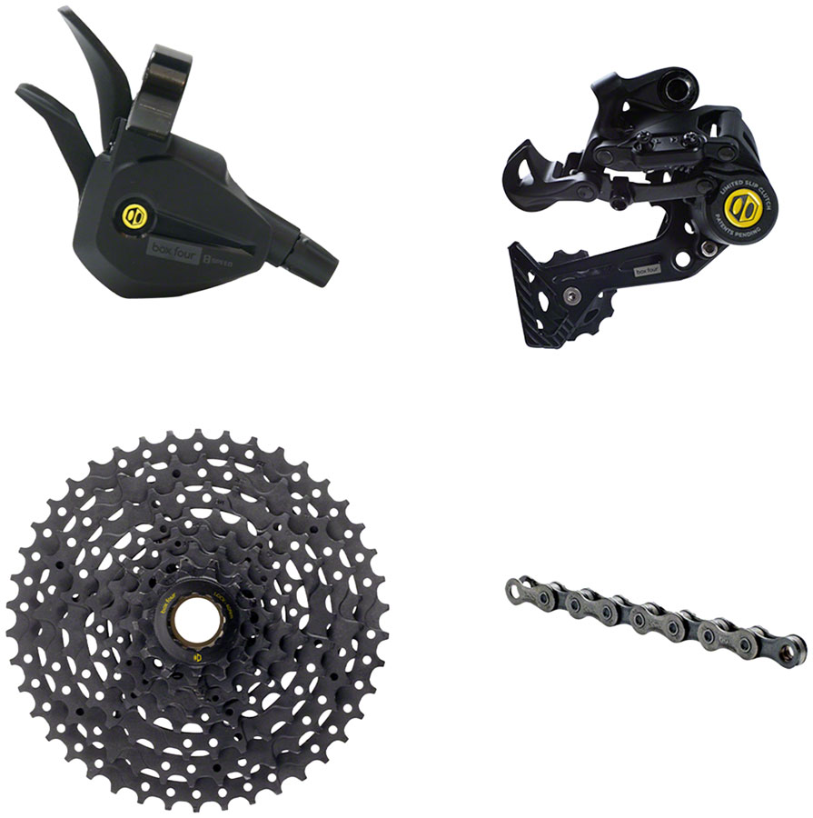 BOX Four 8-Speed Wide Multi Shift Groupset - Includes Wide Rear Derailleur, 11-42t Cassette, Multi Shift Shifter, 8-Speed Chain








    
    

    
        
            
                (20%Off)
            
        
        
        
    
