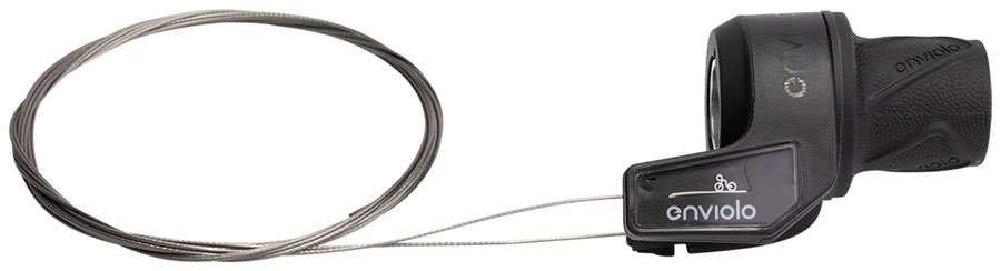 Enviolo Twist Pure Manual Controller/Shifter - 2500mm, Plastic Over Torque Protection, Shift Display, Black