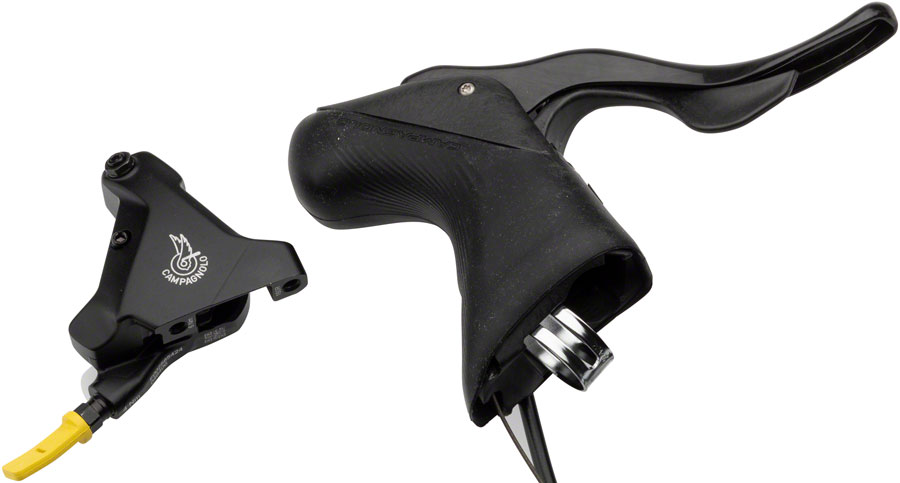Campagnolo Record Ergopower Hydraulic Brake/Shift Lever and Disc Caliper - Right/Rear, 12-Speed, 160mm Flat Mount Caliper, Black