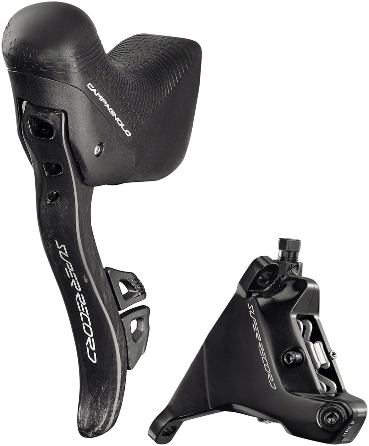 Campagnolo Super Record Ergopower Wireless Control Lever and Brake Caliper - Left/Front, 12-Speed, 160mm Hydraulic Disc Brake Caliper 