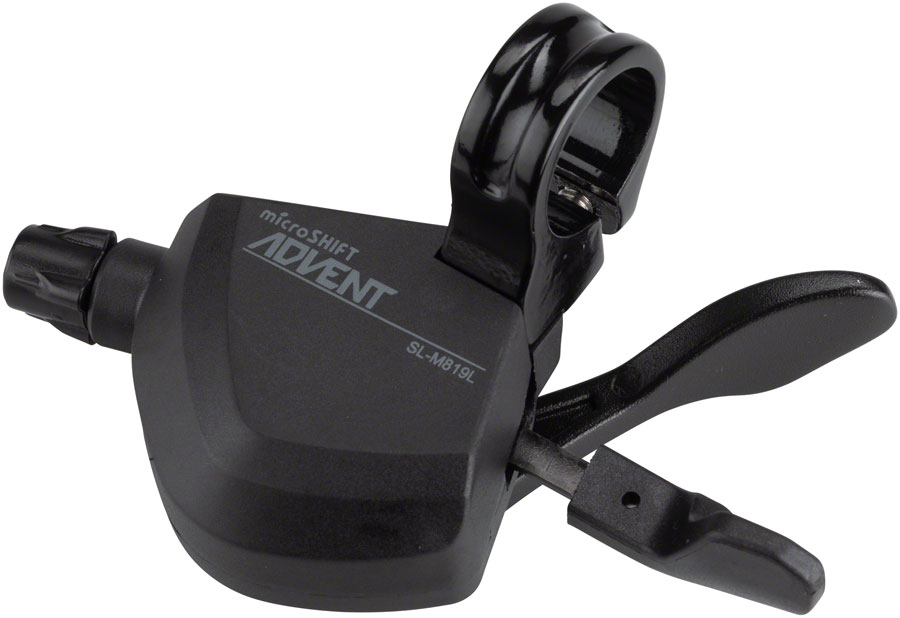 microSHIFT ADVENT Xpress Left Trigger Shifter - Double Shifter for 2x9 Speed MTB Front Derailleurs, Black






