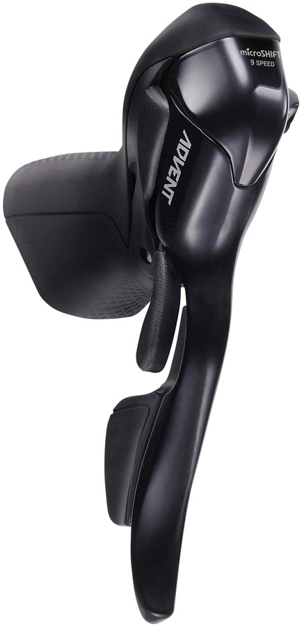 microSHIFT ADVENT Right Drop Bar Shifter Lever - 9 Speed, Black, ADVENT Compatible Only 