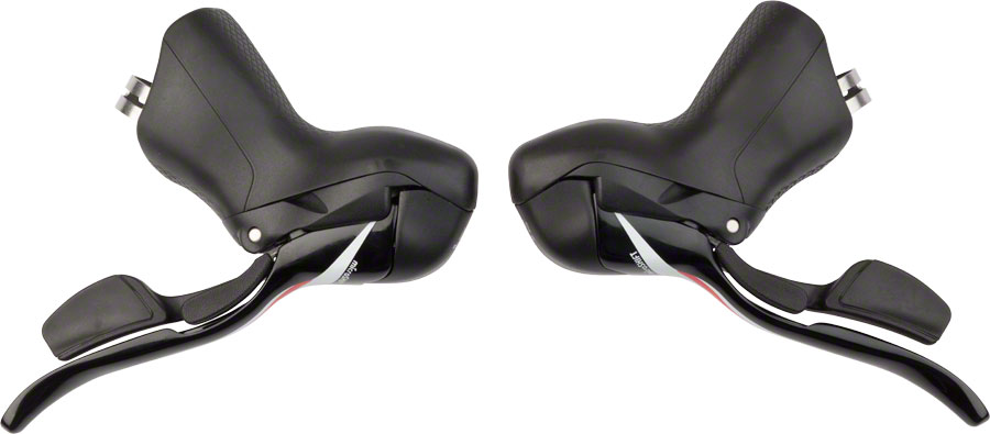 microSHIFT R10 Drop Bar Shift Lever Set - 2 x 10-Speed, Shimano Compatible, Black