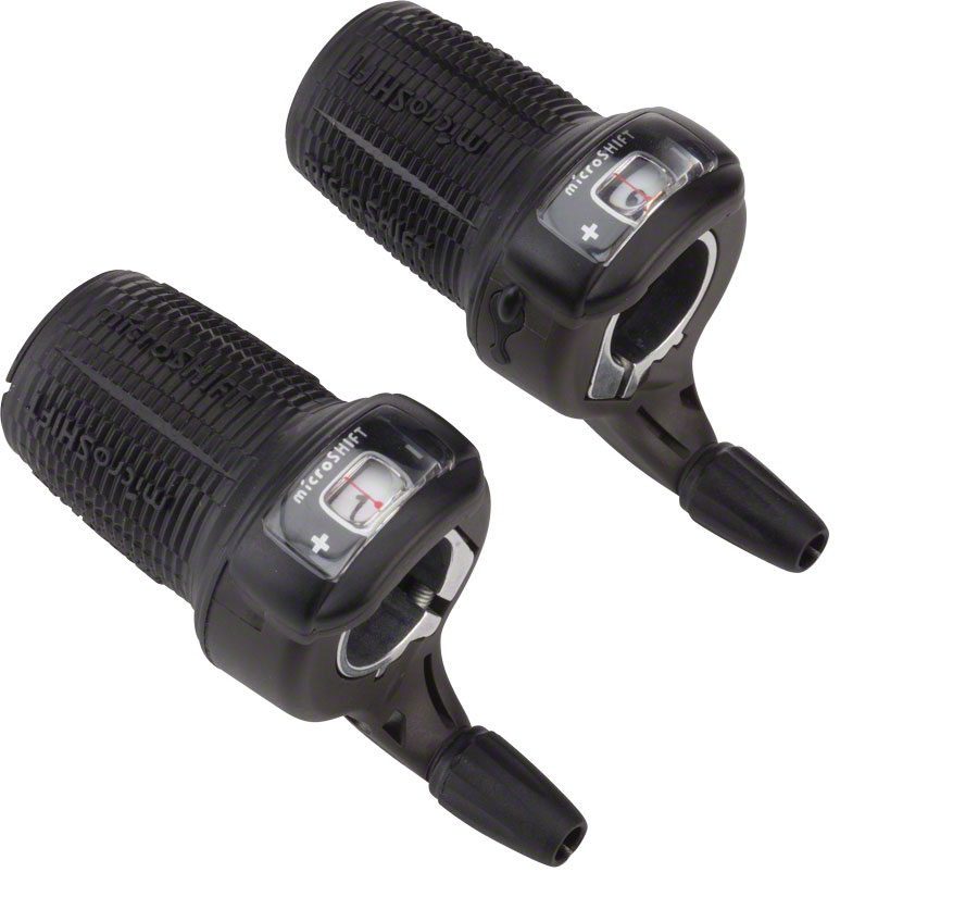 microSHIFT DS85 Twist Shifter Set 9Speed Triple Optical Gear Indicator