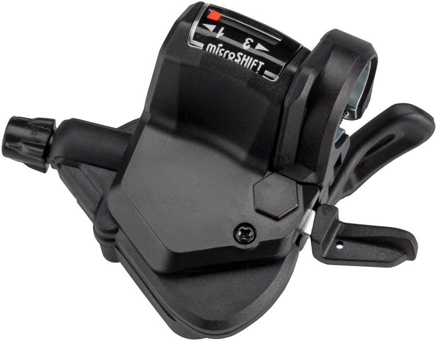 microSHIFT Mezzo Left Thumb-Tap Shifter, Triple, Optical Gear Indicator, Shimano Compatible 