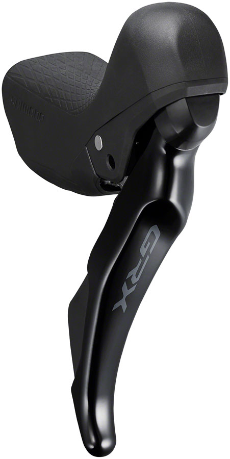 Shimano GRX ST-RX400/BR-RX400 Hydraulic Disc Brake and Brake/Shift Lever - Right, 10-Speed, Flat Mount, Finned Resin Pads, Black