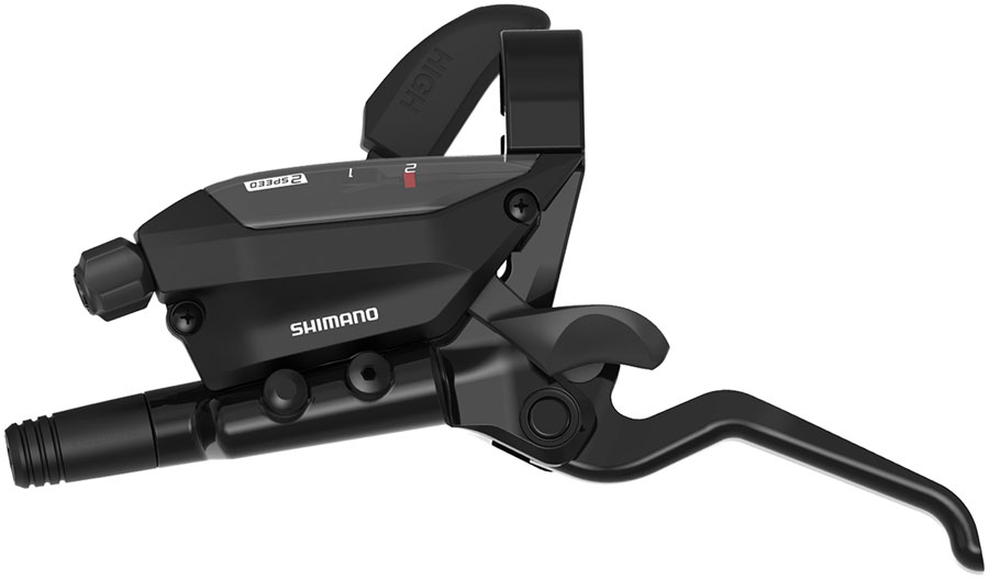 Shimano ST-EF515-2L EZ Fire Plus Shift/Brake Lever - Left, 2x Shift, Optical Gear Display, For Hydraulic Disc Brake, Black