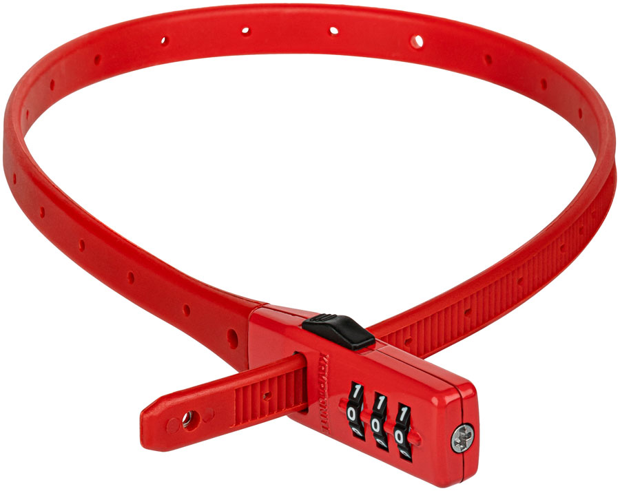 Kryptonite Click Lock Combo Lock - 530mm, Red