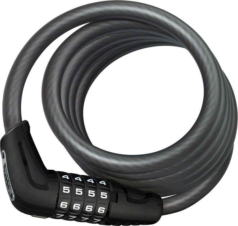 ABUS Numero 5510C Cable Lock -Combination, 180cmx10mm With SR (Selle Royal) Mount, Black