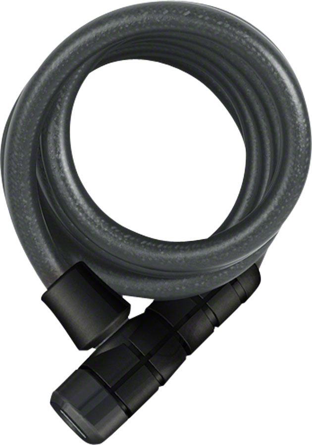 ABUS Booster 6512 Keyed Coiled Cable Lock: 180cm x 12mm With Mount, Black






