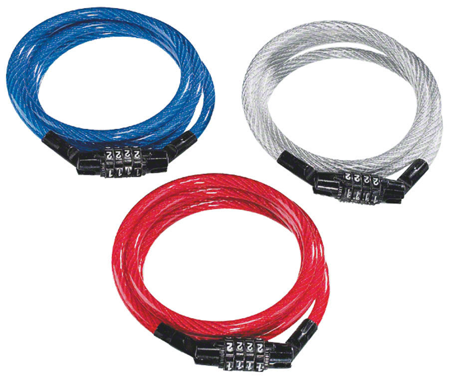 Kryptonite KryptoFlex Keeper 712 4-Digit Combo Cable Lock: 4' x 7mm: Assorted Colors