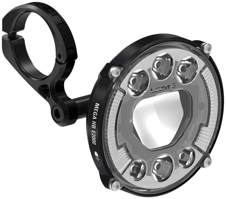 Lezyne Mega HB E2000 Ebike Headlight - 600/2000 Lumen, STVZO Compliant, Black