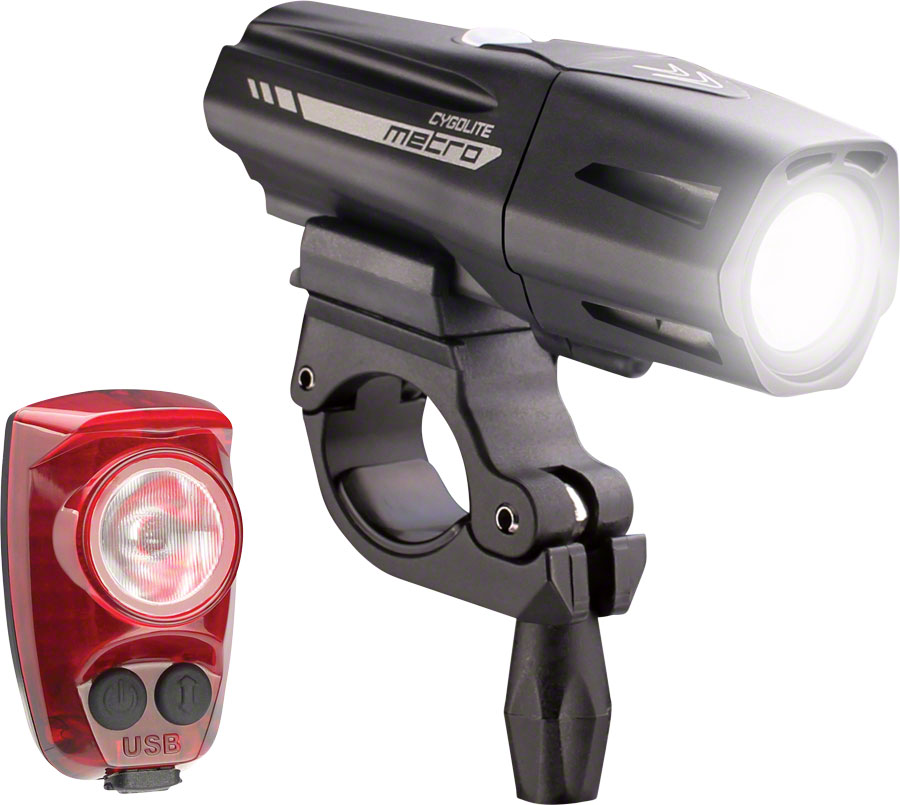 Cygolite Metro Plus 800 Headlight and HotShot Pro 150 Taillight Set






