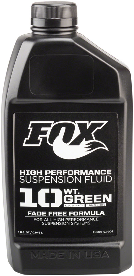 FOX 10 Weight Green Damper Fluid, 32 oz






