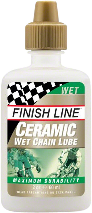 Finish Line Ceramic Wet Bike Chain Lube - 2oz, Drip






