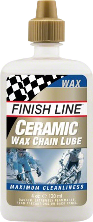 Finish Line Ceramic Wax Bike Chain Lube - 4oz, Drip







