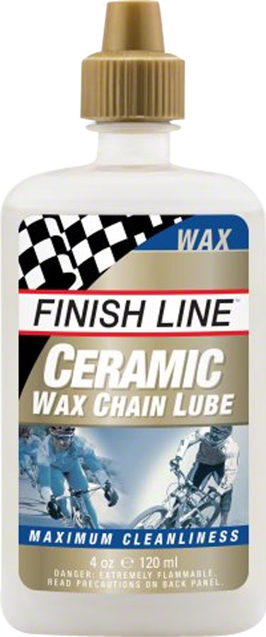 Finish Line Ceramic Wax Bike Chain Lube - 4oz, Drip