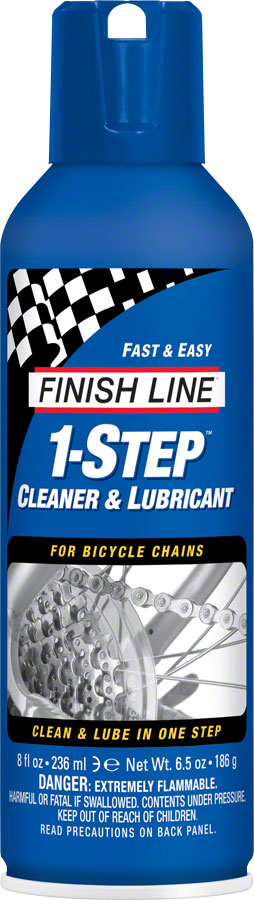 Finish Line 1-Step Cleaner and Bike Chain Lube - 8oz, Aerosol






