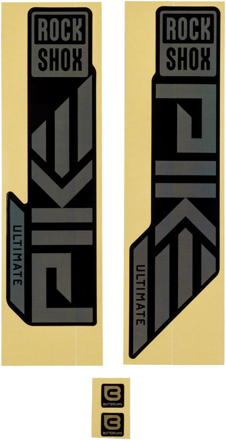 RockShox Fork Decal Kit - Pike Ultimate, 27.5"/29", Gloss Rainbow Foil For High Gloss Black (2023+)