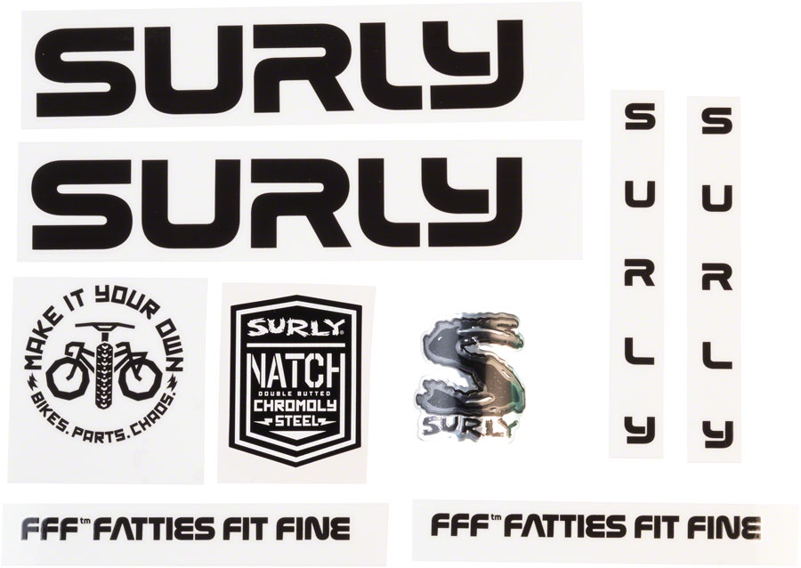 Surly Intergalactic Decal Set - Black 