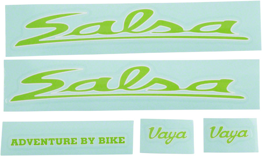 Salsa Vaya Travel Decal Set Green 