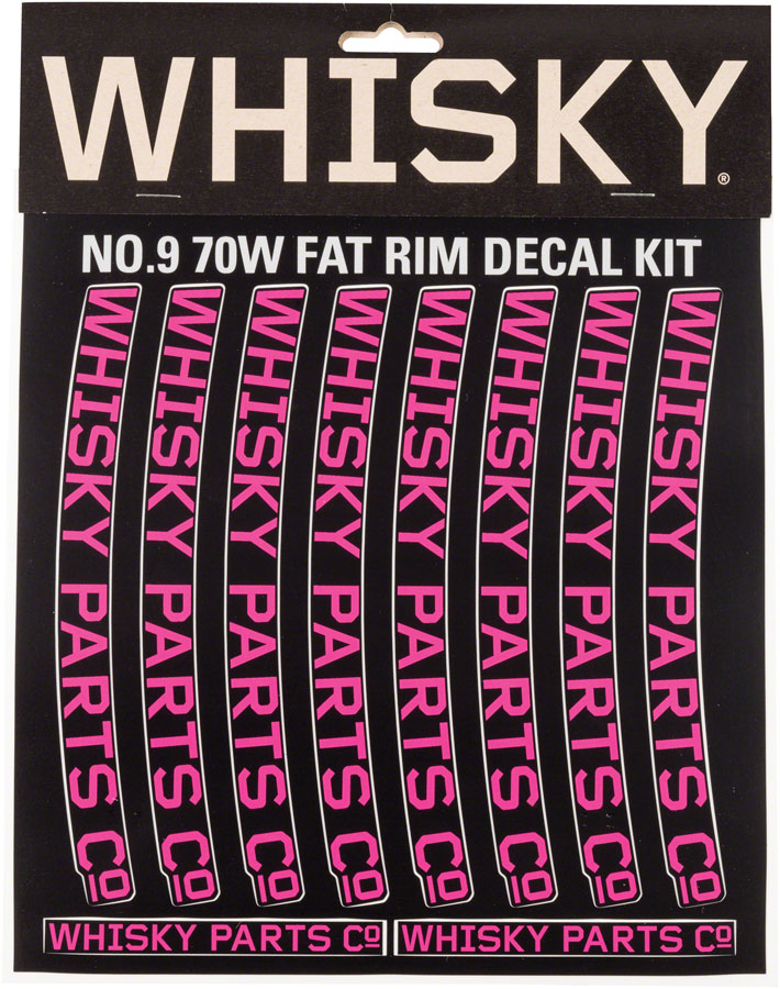 WHISKY 70w Rim Decal Kit for 2 Rims Magenta 