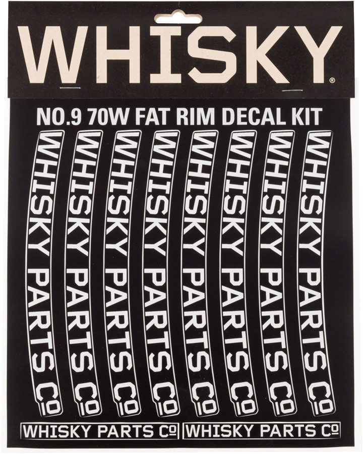 WHISKY 70w Rim Decal Kit for 2 Rims Light Gray 