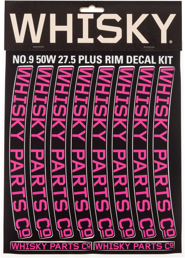 WHISKY 50w Rim Decal Kit for 2 Rims Magenta 