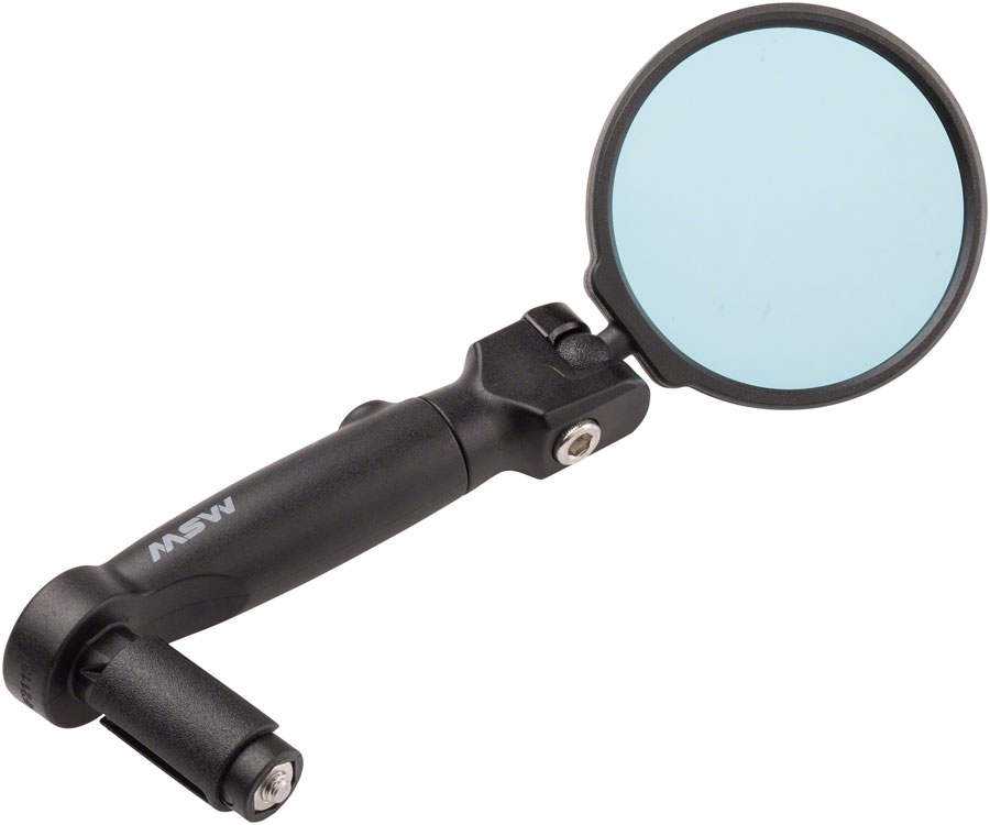 MSW Handlebar Mirror - Flat and Drop Bar, Anti-Glare Blue Lens






