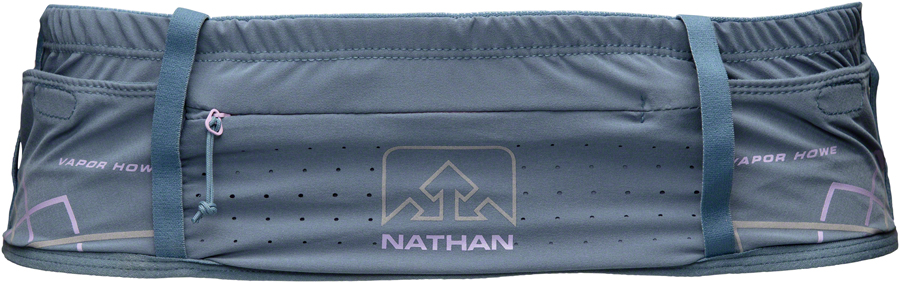 Nathan VaporHowe Waist Pak Hydration Belt - includes 20oz Soft Flask Blue Mirage/Lupine Women's 2X-Small/X-Small