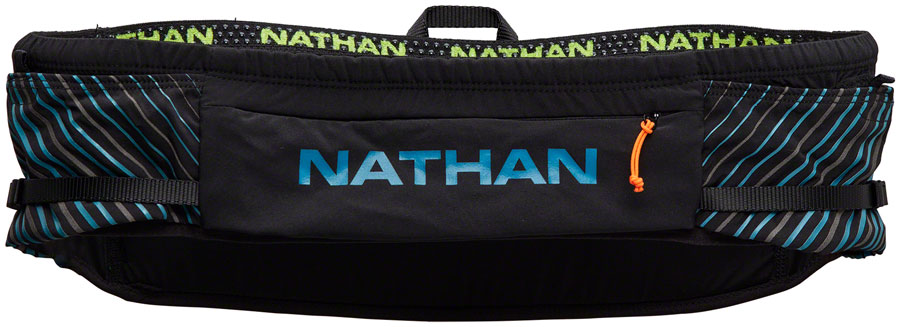 Nathan Pinnacle Running Belt - Black/Blue, 2X-Small/X-Small