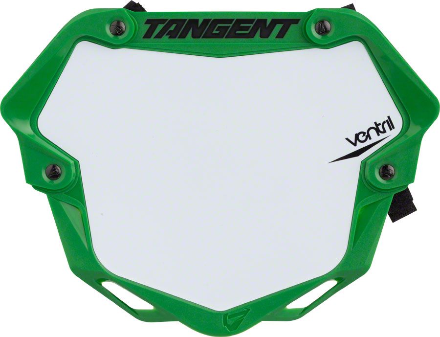 Tangent Pro Ventril 3D Number Plate - Neon Green/White