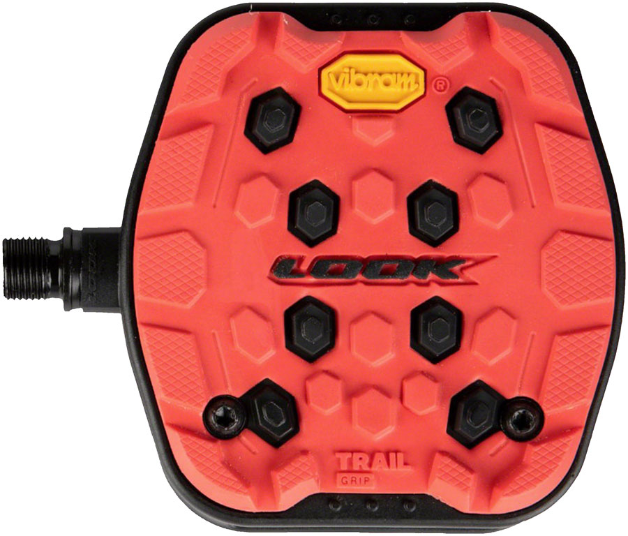 LOOK Geo Trail Grip Pedals - Platform, 9/16", Red 
