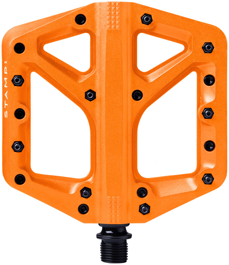 Crankbrothers Stamp 1 Gen 2 Pedals - Platform, Composite, 9/16", Orange, Large