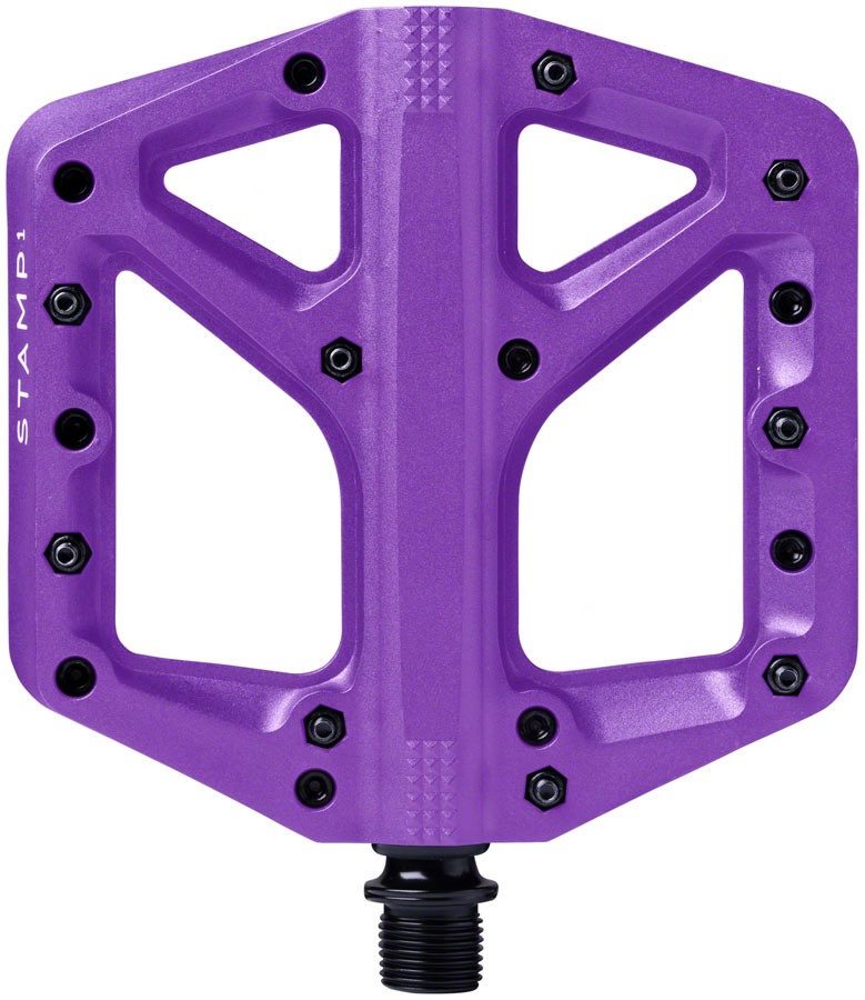 Crankbrothers Stamp 1 Gen 2 Pedals - Platform, Composite, 9/16", Purple, Large