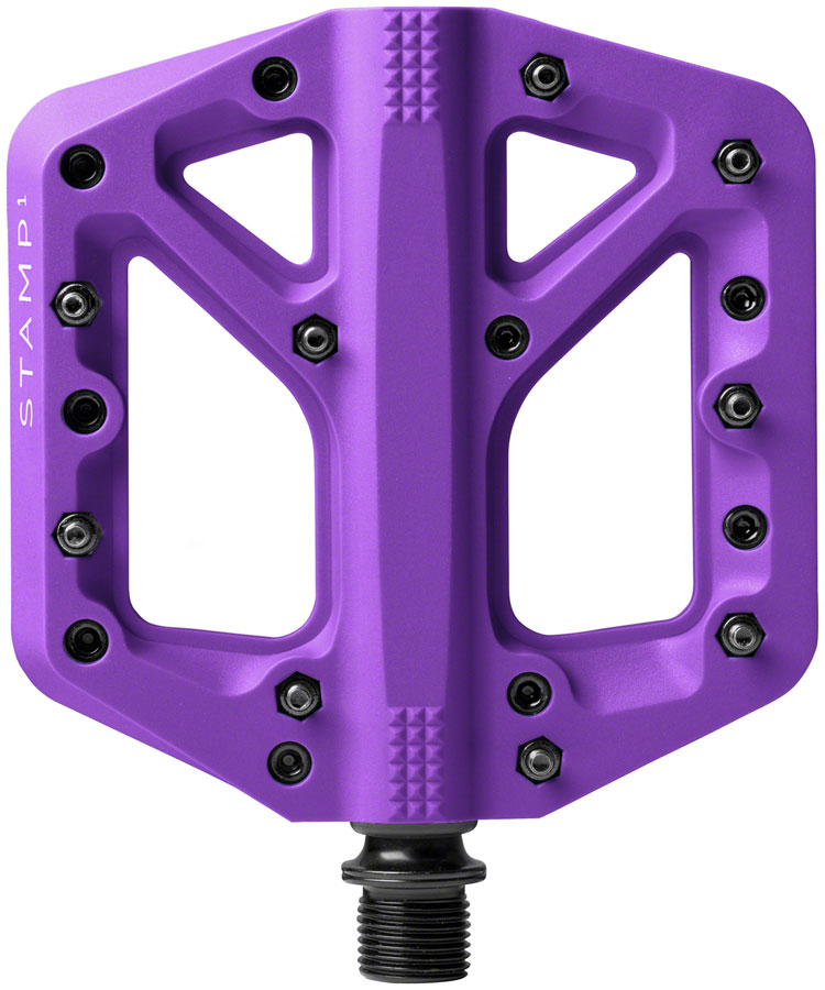 Crankbrothers Stamp 1 Gen 2 Pedals - Platform, Composite, 9/16", Purple, Small