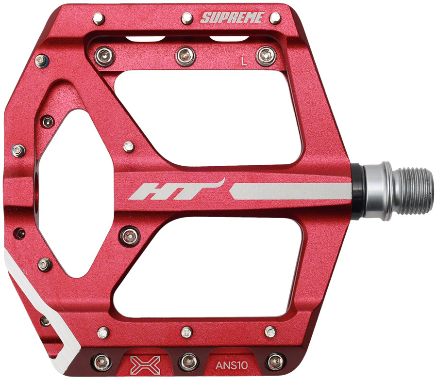 HT Components ANS10 Pedals - Platform, Aluminum, 9/16", Red