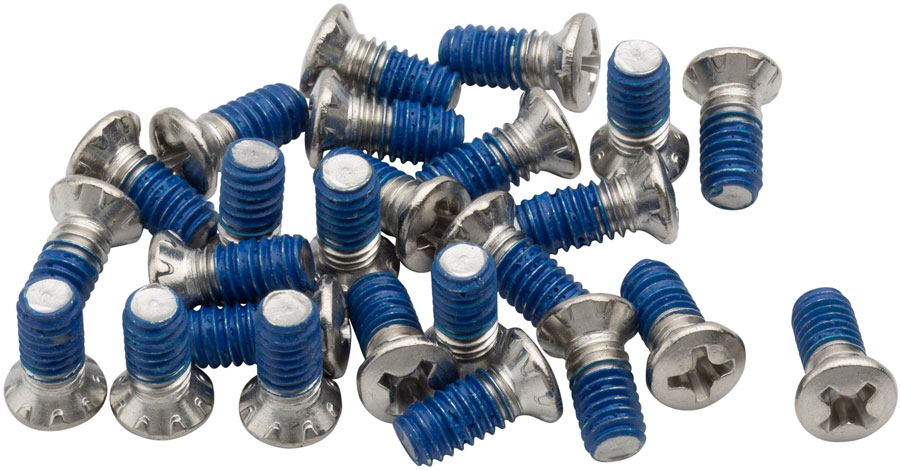 BikeFit Cleat Screws, 25-Pack, 9mm, Wahoo Speedplay Compatible, Phillips Recessed M4 X 0.7 