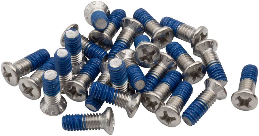 BikeFit Cleat Screws, 25-Pack, 11mm, Wahoo Speedplay Compatible, Phillips Recessed M4 X 0.7 