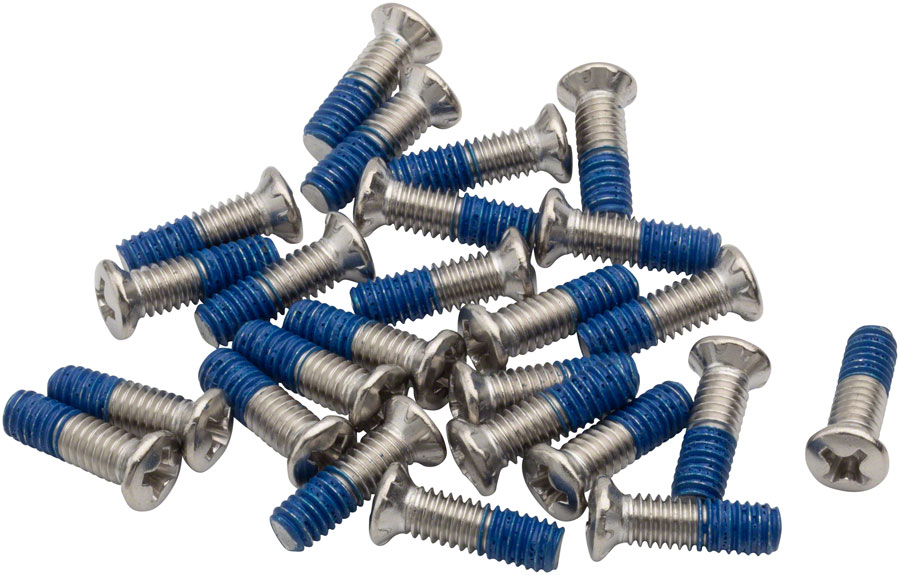 BikeFit Cleat Screws, 25-Pack, 13mm, Wahoo Speedplay Compatible, Phillips Recessed M4 X 0.7 
