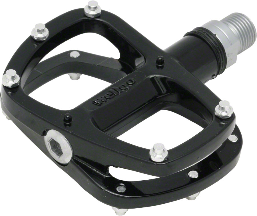 Wellgo R146 Pedals - Platform, Aluminum, 9/16", Black