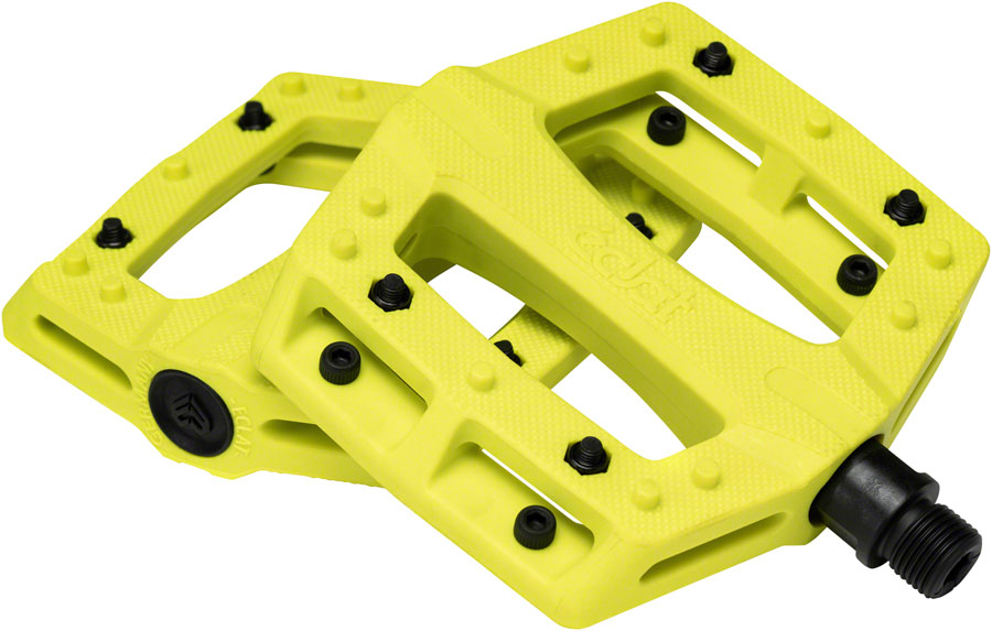 Eclat Contra Pedals Platform, Composite, 9/16", Neon Yellow